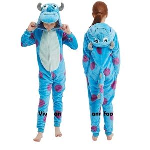 Blue Monster Costume Onesie Size 6. NWT